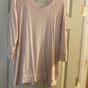 Pink MIX sweater, 1X, so comfy.